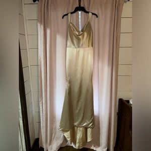 BRAND NEW, NEVER WORN bridesmaids dress. Midi in front and longer in the back.